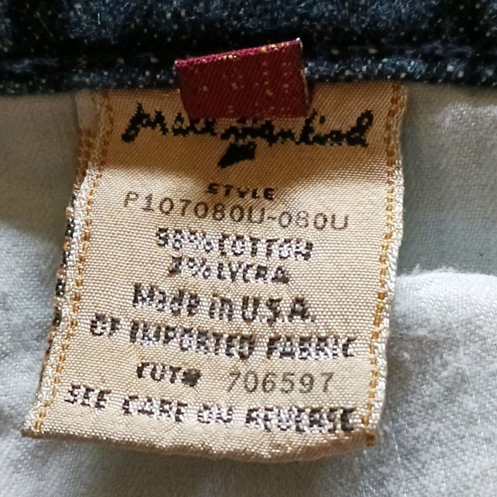 7 for All Mankind Cropped Kick Denim Blue Jean - Picture 4 of 8
